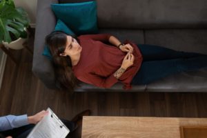 a woman participates in a MAT program in Orange County CA